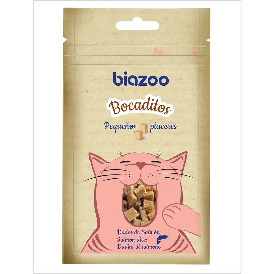 Biazoo Bocaditos Gato Dados de Salmon 50gr 1