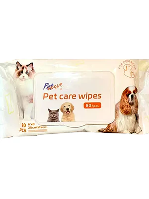 Petvogue Pet Care Toallitas Húmedas 80 unidades 