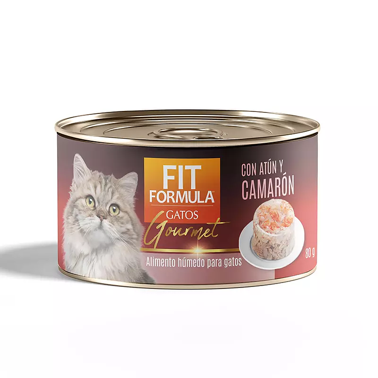 Fit Formula Lata para gato con camarón 1