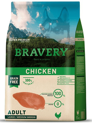 Bravery Chicken Adult Large/Medium Breeds 12 Kgs