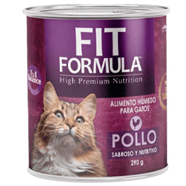 Lata Fit Formula Gato Pollo 290GR Unidad 1