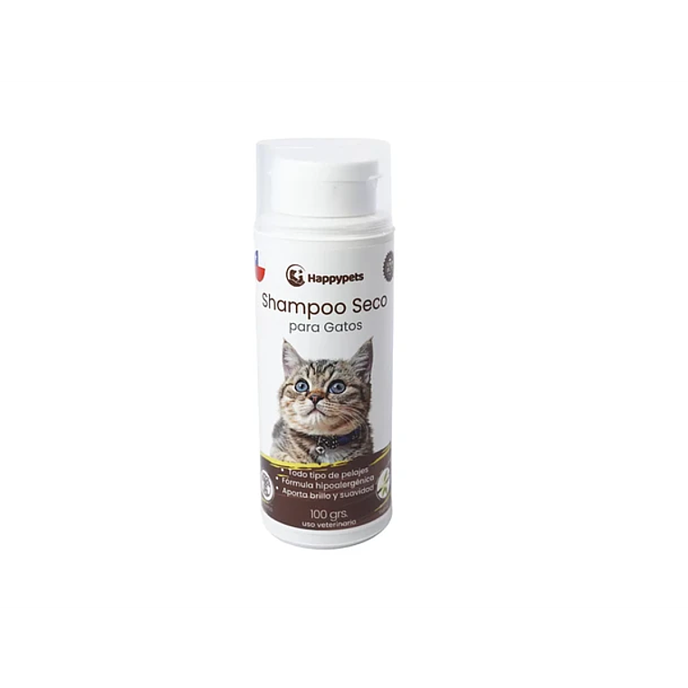 Shampoo Seco Happy Pet Olor A Vainilla Para Gato 100 grs 1