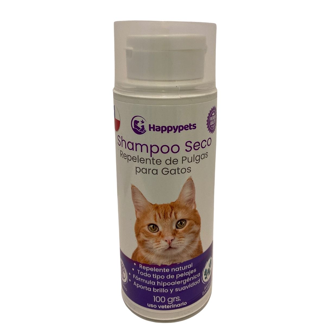 Shampoo en seco para Gato Repelente de Pulgas 100 grs 1