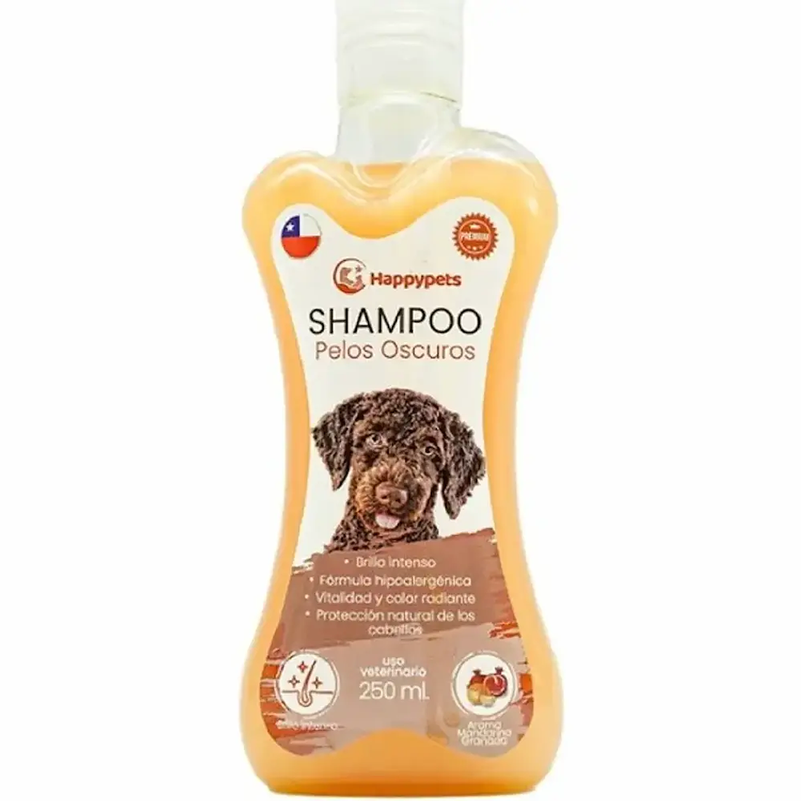 Shampoo pelos oscuros Happypets 250ml 1
