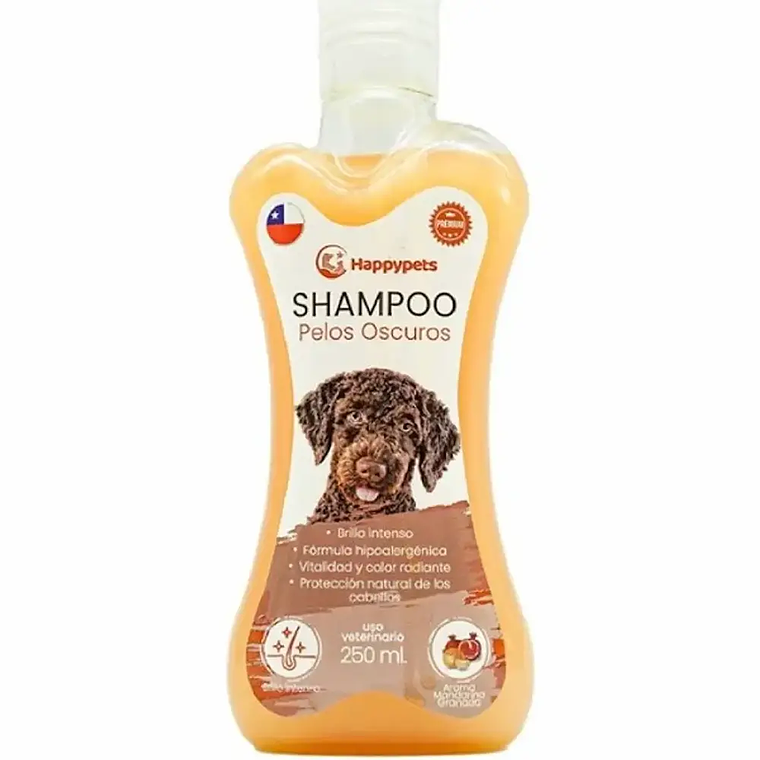 Shampoo pelos oscuros Happypets 250ml 1
