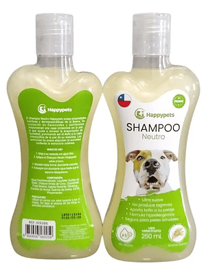Shampoo Hipoalergenico Ph Neutro Para Perros 250ml Happypets Fragancia Avena