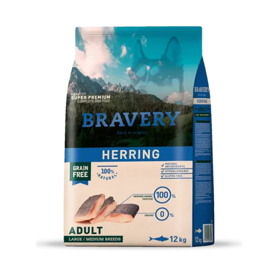 Bravery Herring Adult Large Medium Breeds 12 KG 1