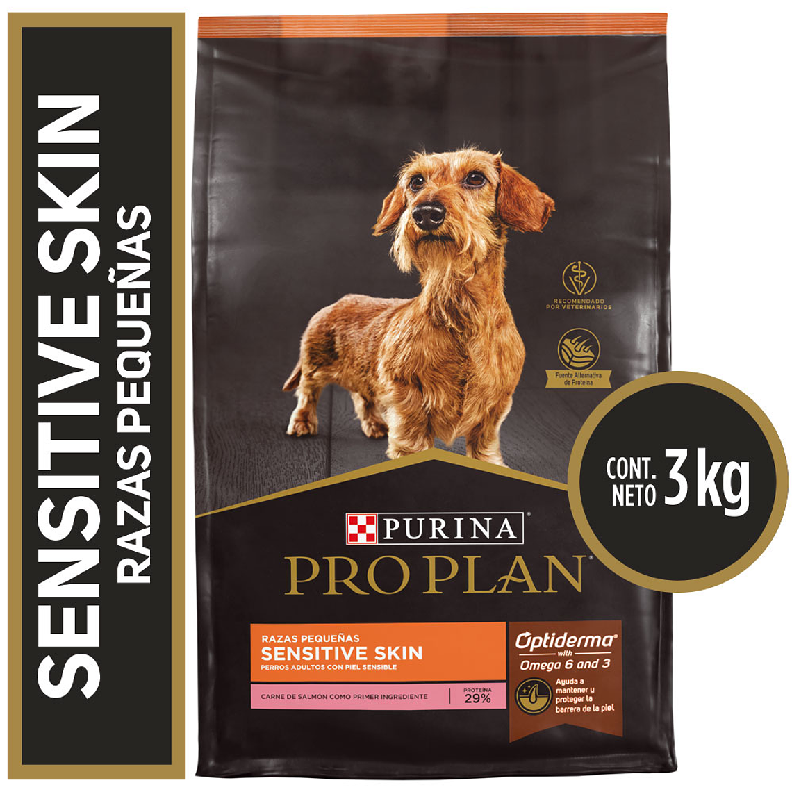 Pro Plan Sensitive Skin Salmón Razas Pequeñas 3 KG 1