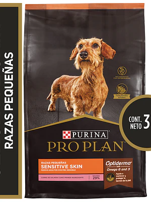 Pro Plan Sensitive Skin Salmón Razas Pequeñas 3 KG