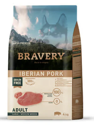 Bravery Iberian Pork Adult Large Medium Breeds 4 KG