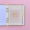 PLANNER CON FECHA BEIGE, ARCHIVADOR