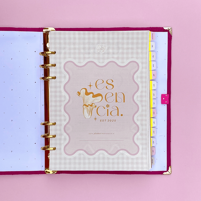 PLANNER CON FECHA CHERRY, ARCHIVADOR