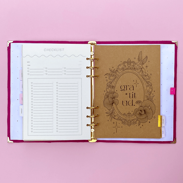 PLANNER SIN FECHA DIARIO CHERRY, ARCHIVADOR