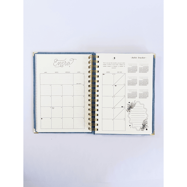 Planner con fecha "SERENIDAD", Anillado