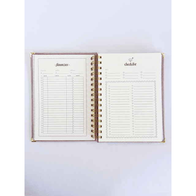 Planner sin fecha "SENTIR", Anillado