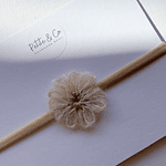 Headband Flower - Latte