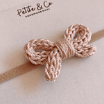 Laço em Crochet - Rosa 