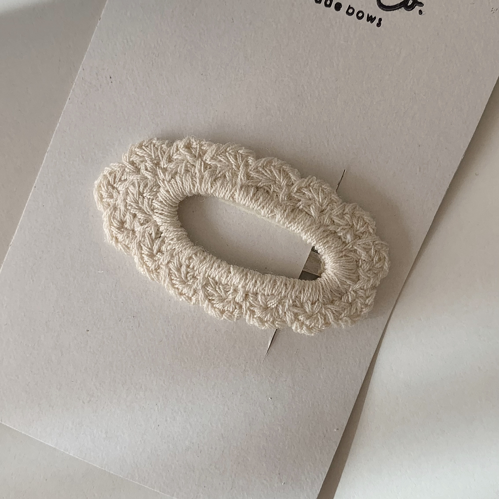 Clip Crochet - Creme