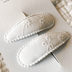 Clips Bordados - Branco
