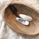 Clips Bordados - Branco
