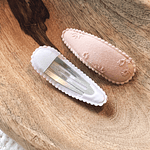 Clips Bordados - Rosa Chá