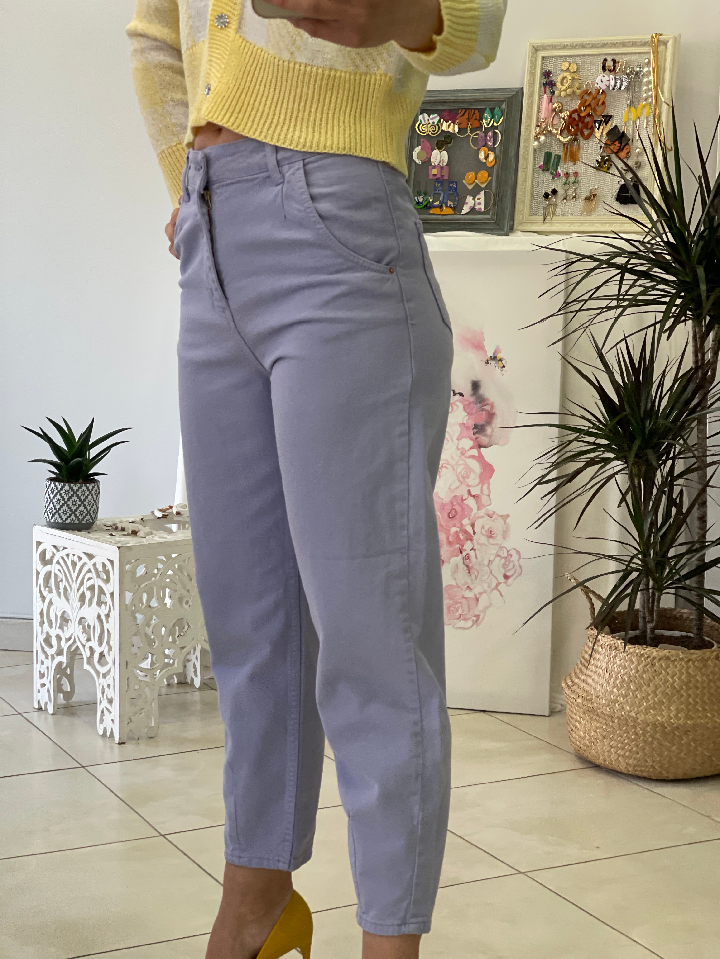 Purple Mom's Fit Jeans 