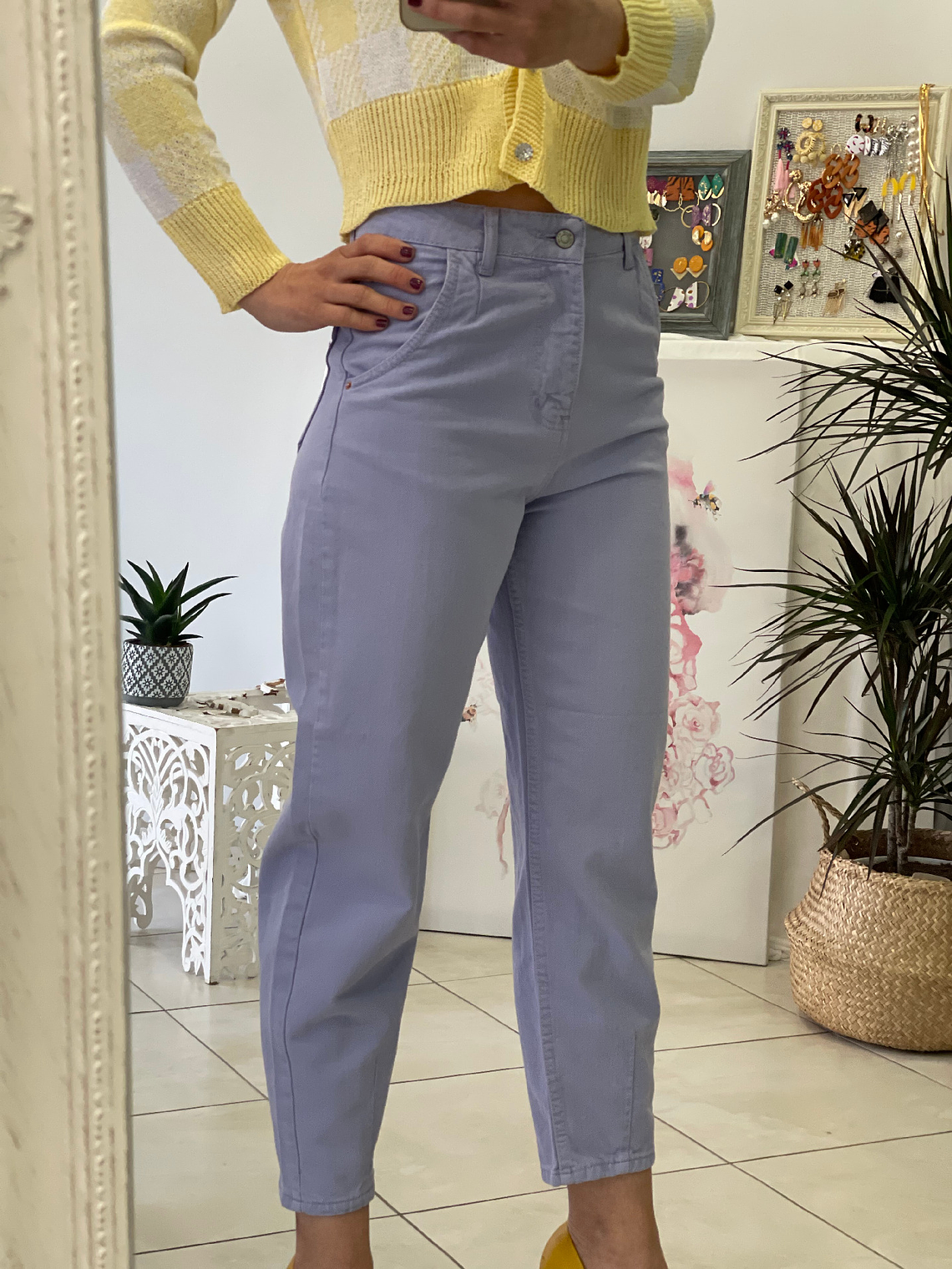 Purple Mom's Fit Jeans  1