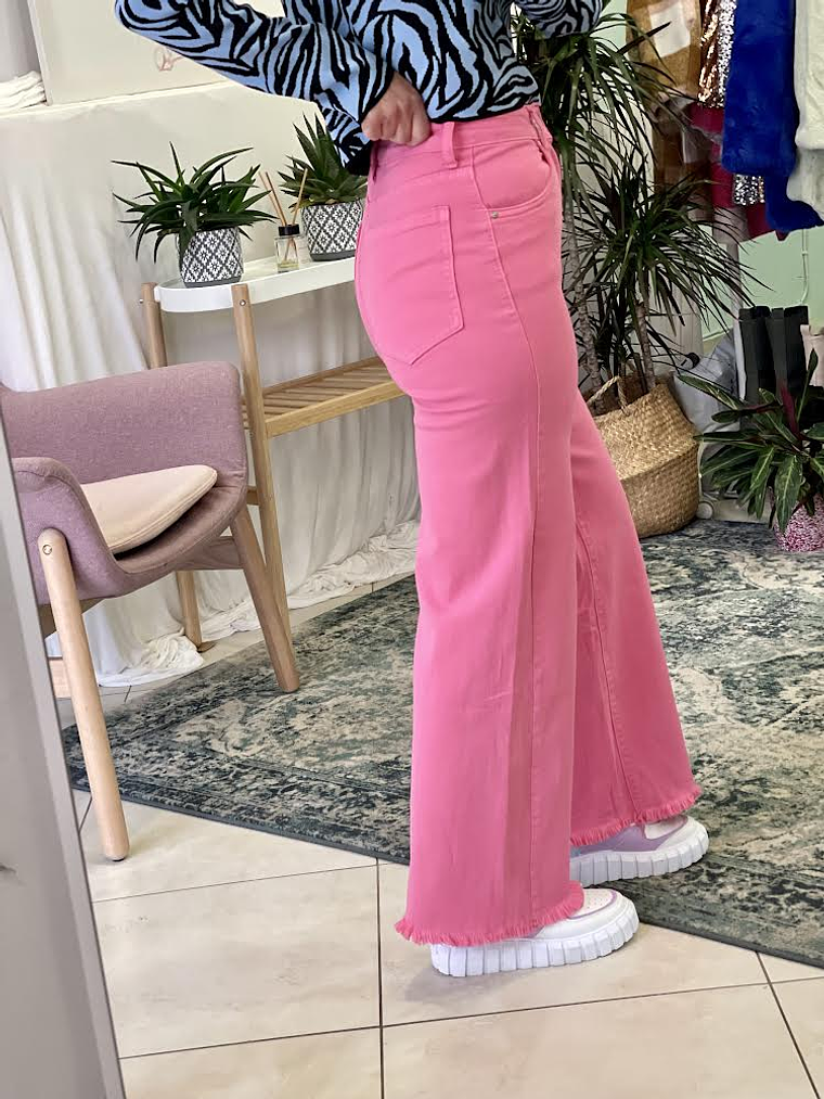 Pink Palazzo Jeans  3