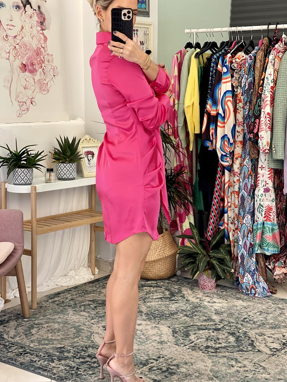 Dianna Magenta Dress  2