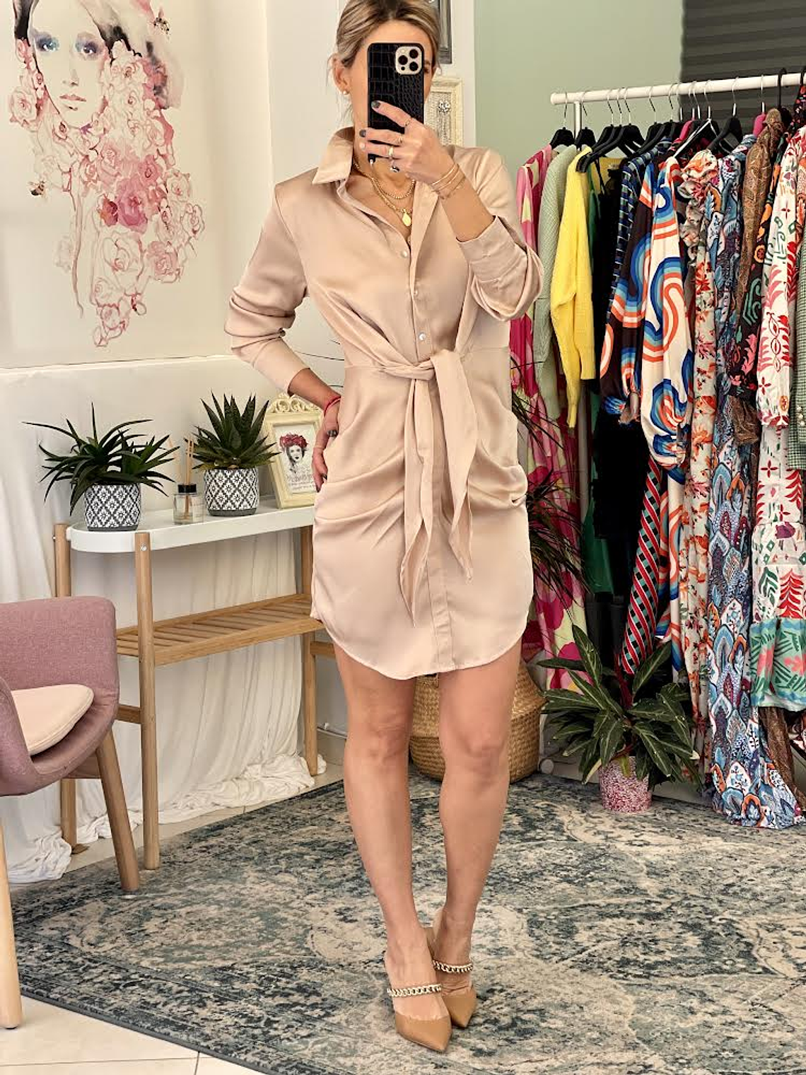 Dianna Beige Dress    2