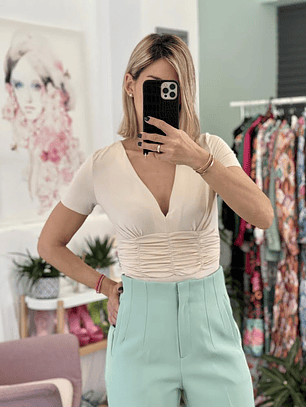 Flair Beige Bodysuit 