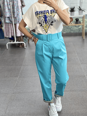 Sky Pu leather Pants 