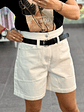 White Bermuda High Waist  - thumbnail 2