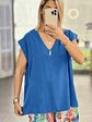 Cynthia Blue Blouse  - thumbnail 1