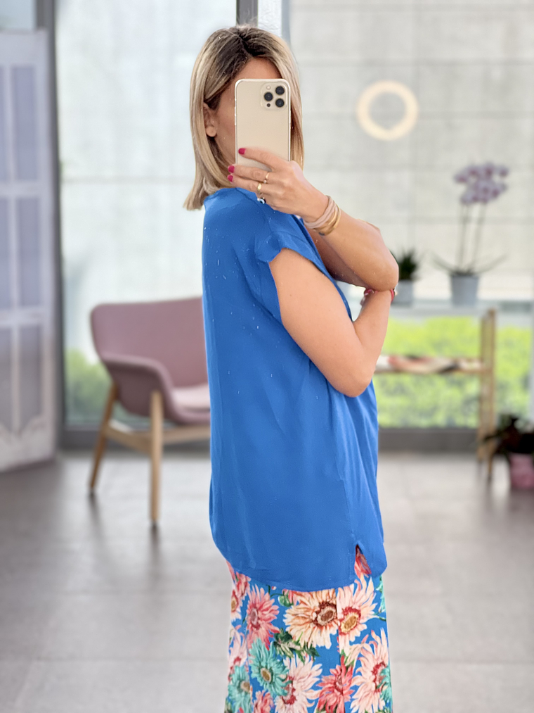 Cynthia Blue Blouse  2