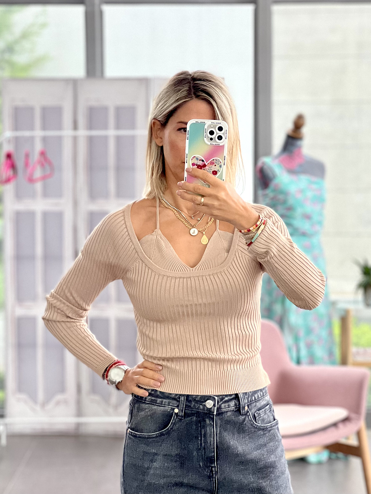 Misaday Beige Blouse 1