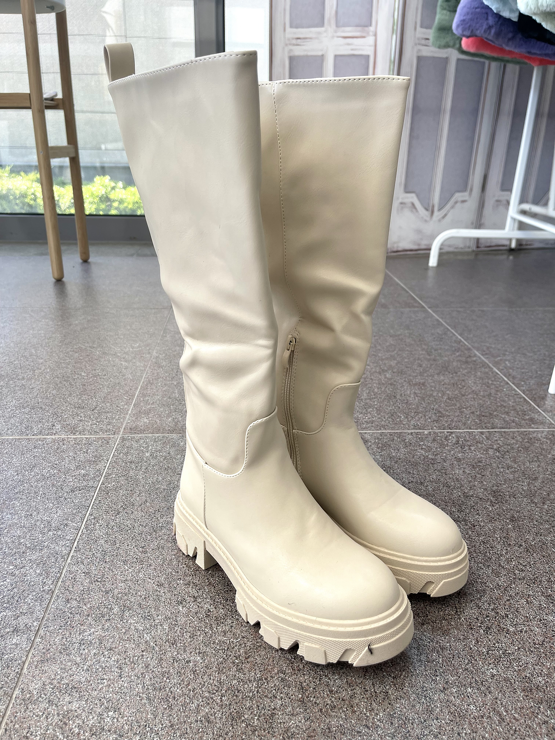 Ivory Tall Boots  2