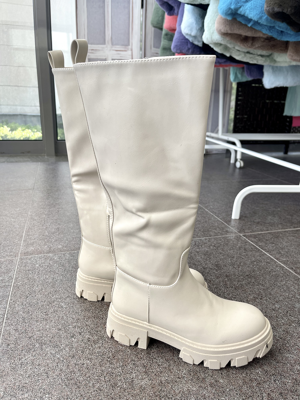 Ivory Tall Boots  1