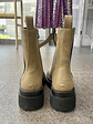 Beige Distressed Boots - thumbnail 5