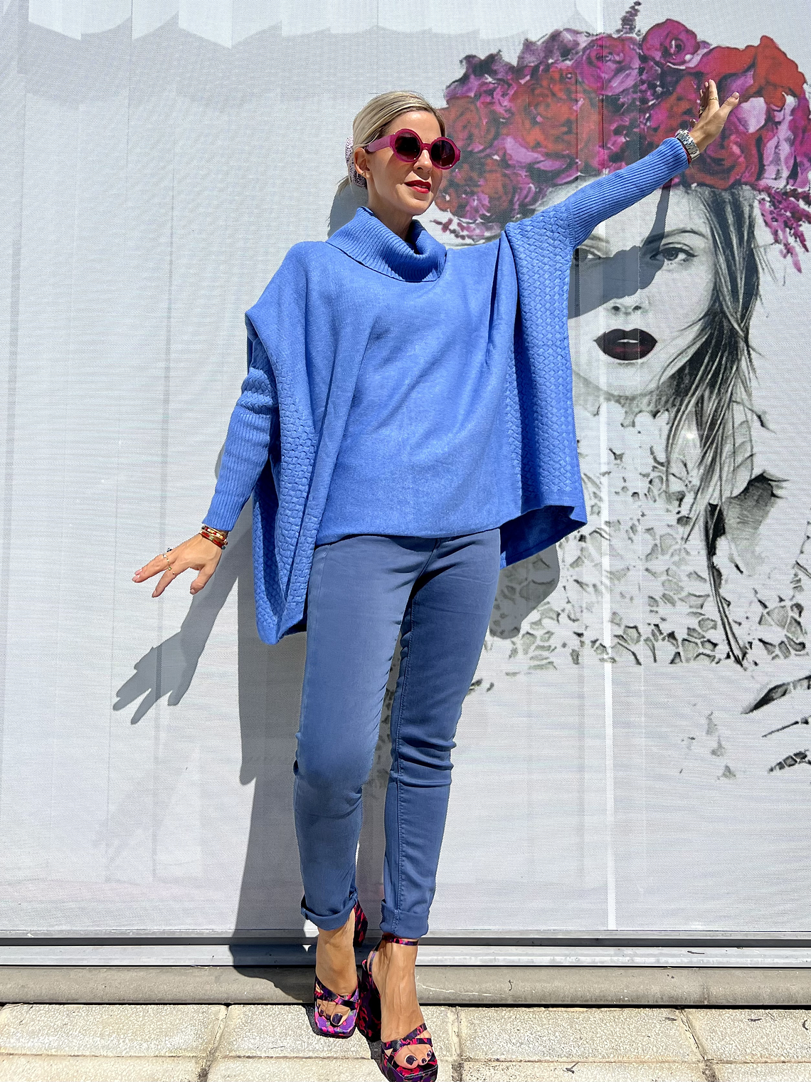 Blue Heart Shaped Jeans 4