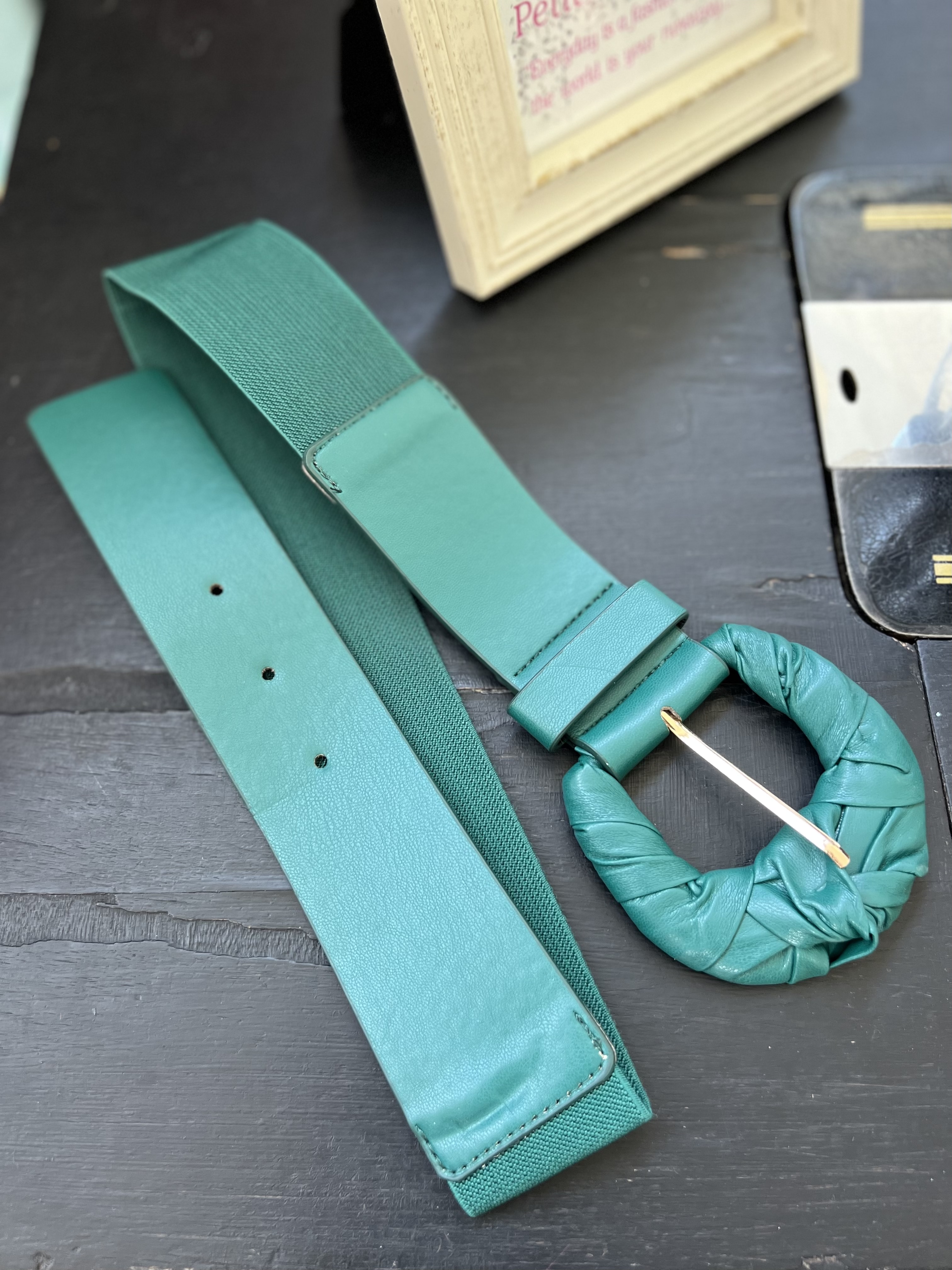 Leather Green Belt 