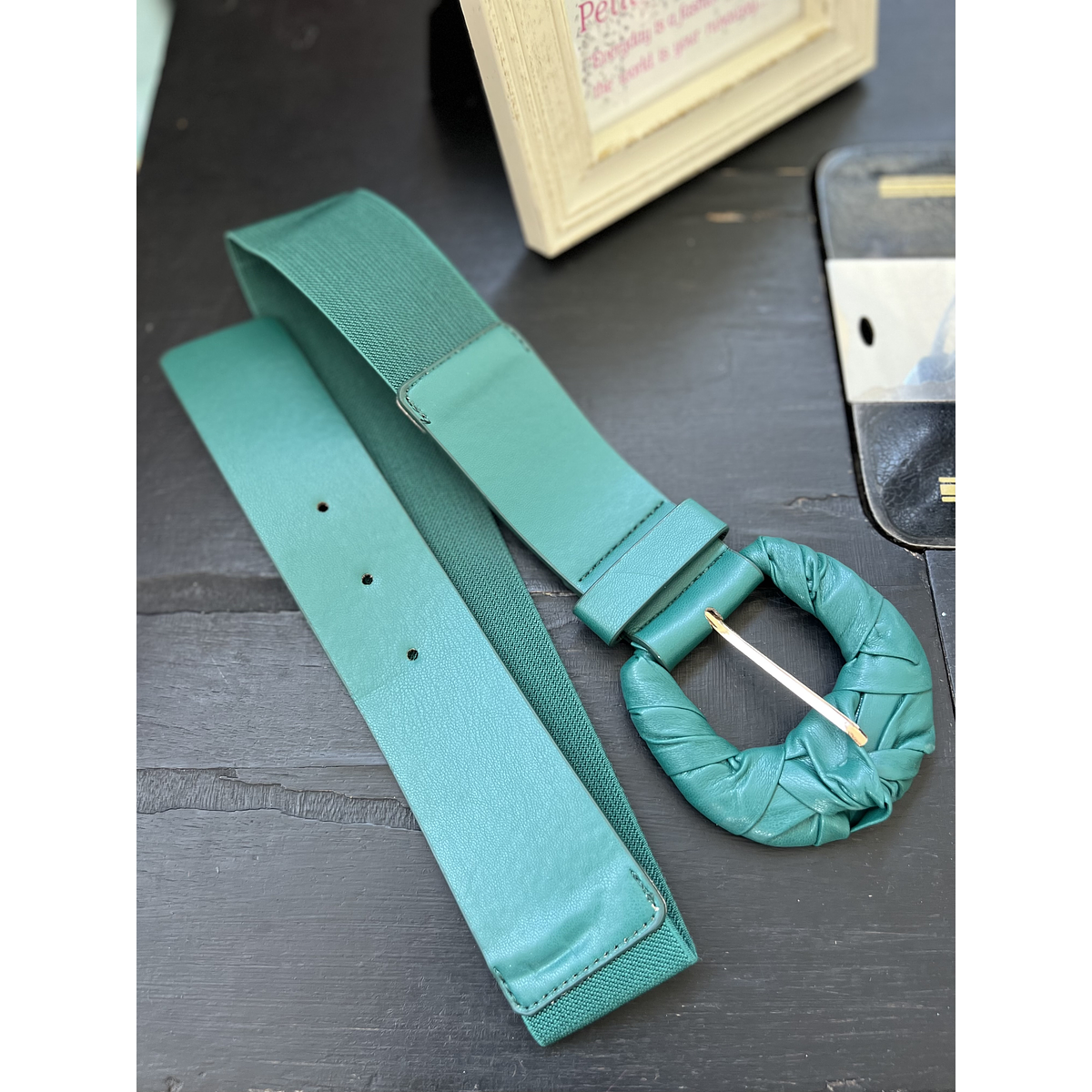 Leather Green Belt