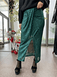 Drape Green Skirt  sequinned - thumbnail 1