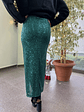 Drape Green Skirt  sequinned - thumbnail 5