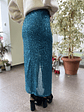 Drape Blue Skirt sequinned - thumbnail 6
