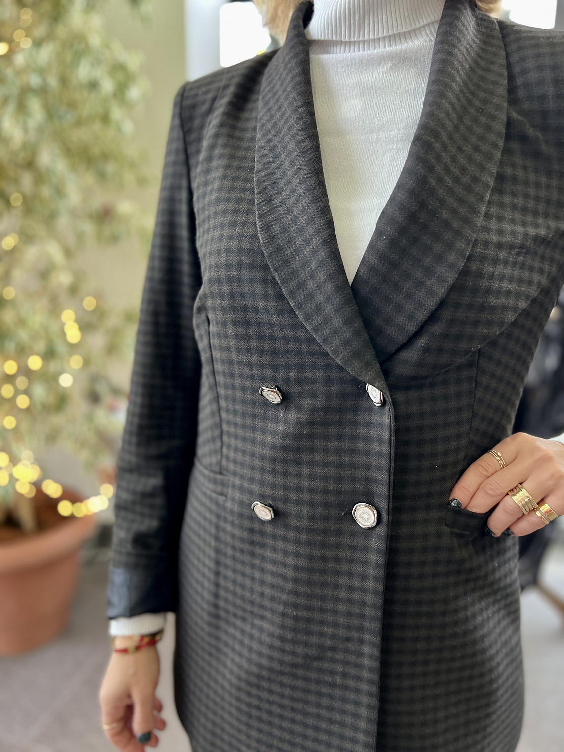 Checkered Brown Suit 4