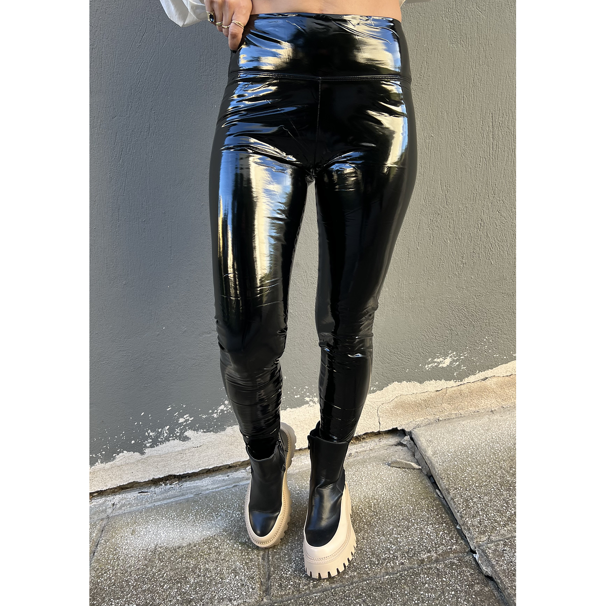 High Waisted Leggings Vinilo Pretty Little Thing Vinyl Leggings Online