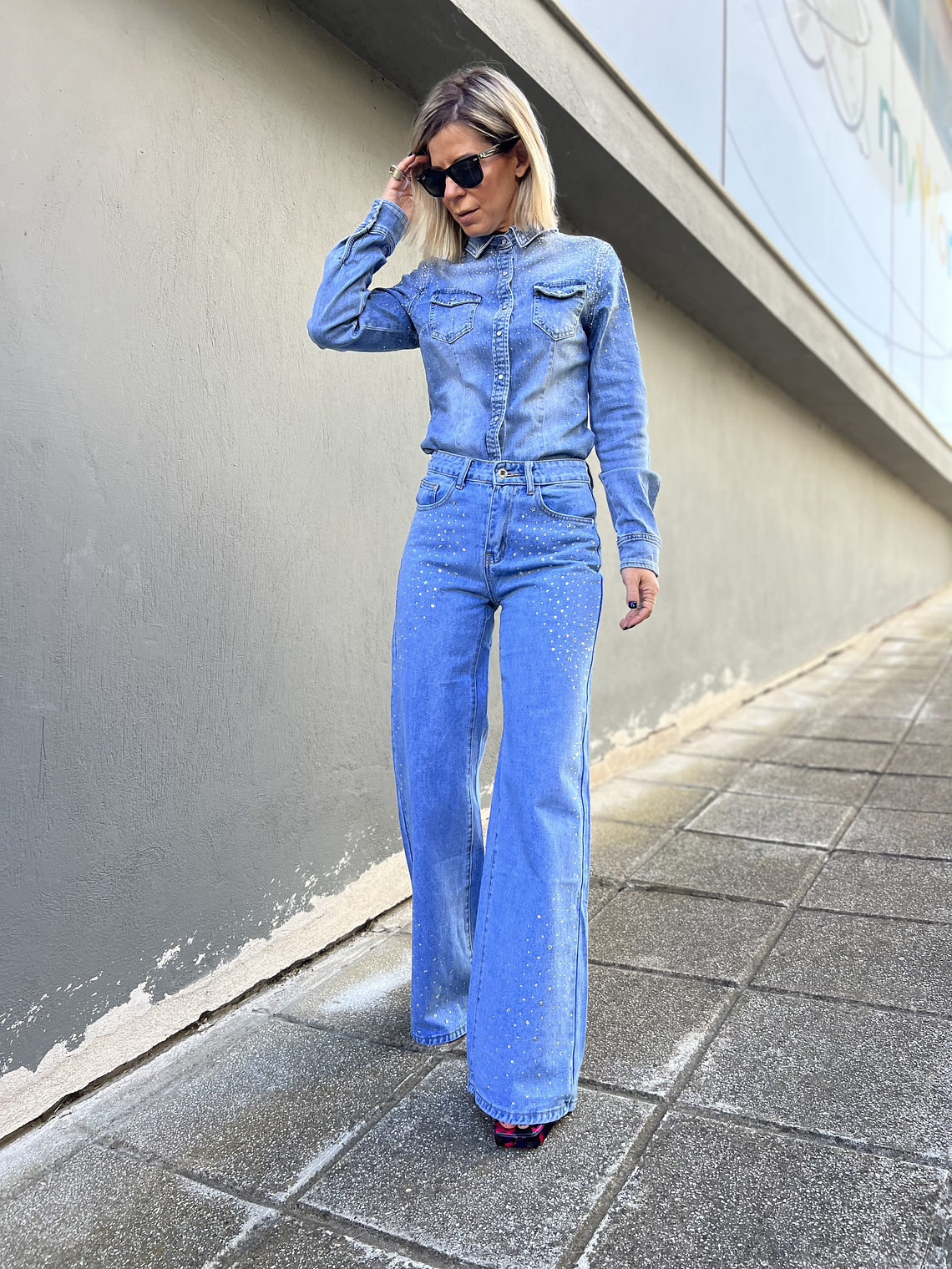 MI320 Bootcut Strass Jeans 2