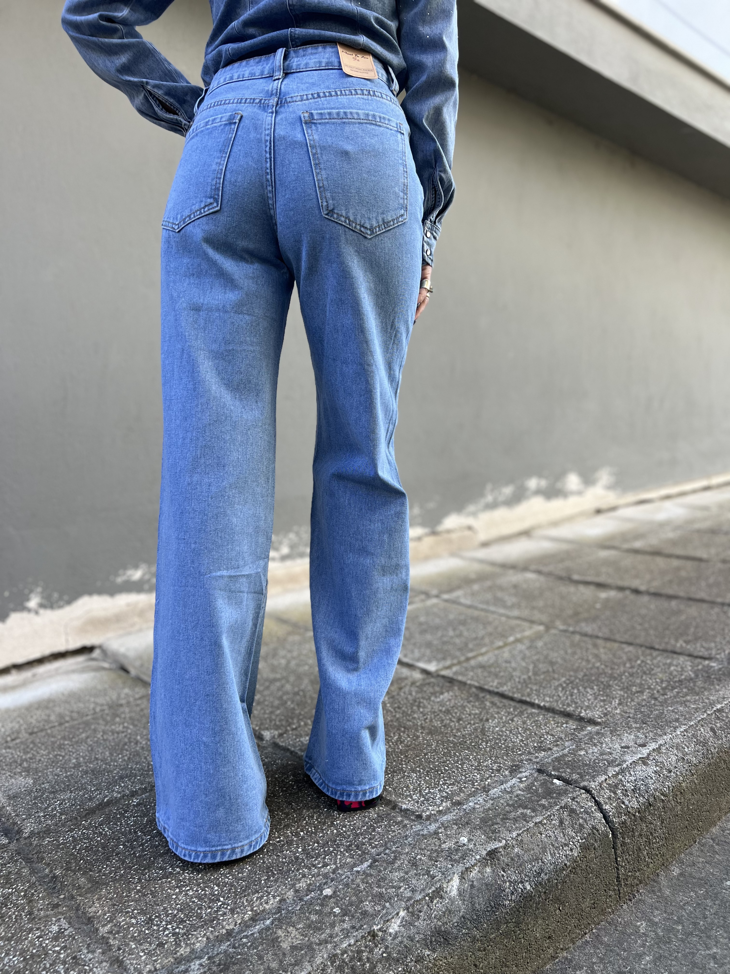 MI320 Bootcut Strass Jeans