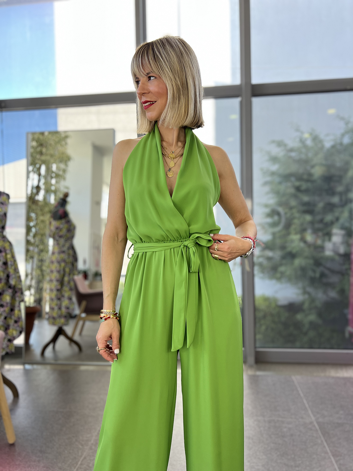 70 Kika Green Jumpsuit  3